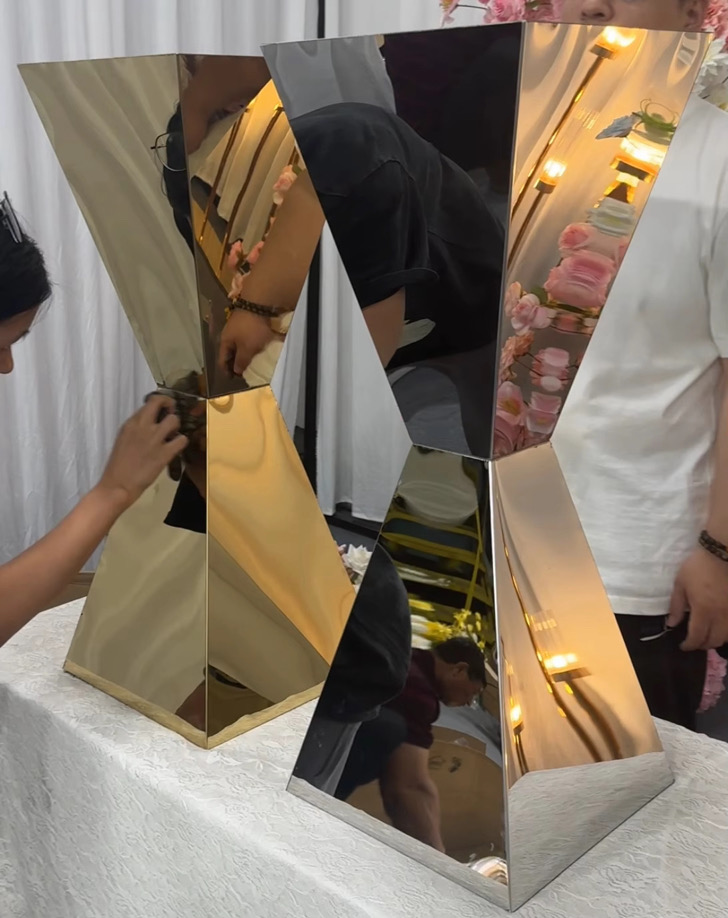 Gold Flower Pedestal or Cake Stand Set of 6 — 2.jpeg